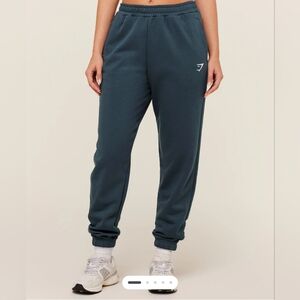 Gymshark Dark Blue Joggers, Women's Large Gym Workout Athleisure